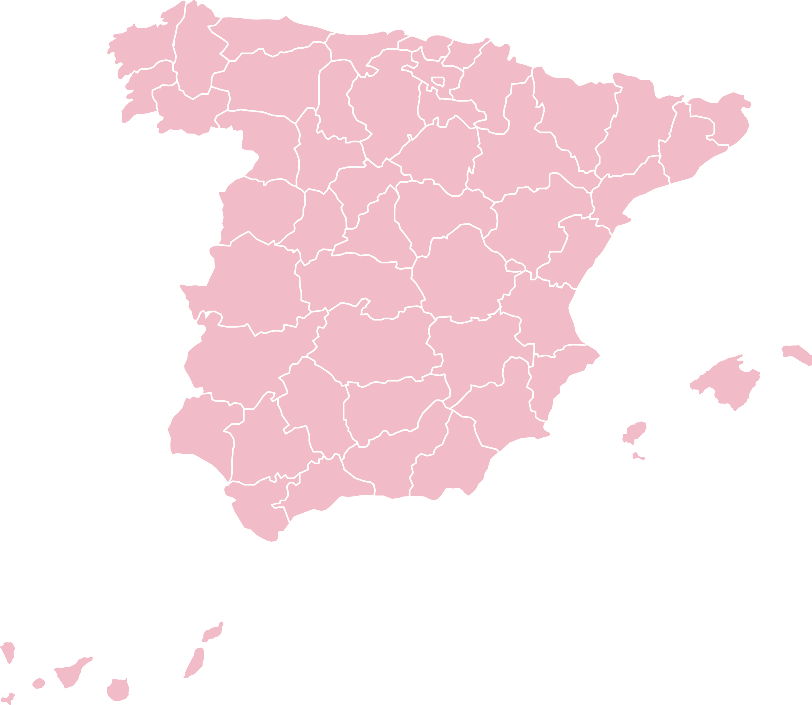 Mapa España Organizaciones Fondo Dalia